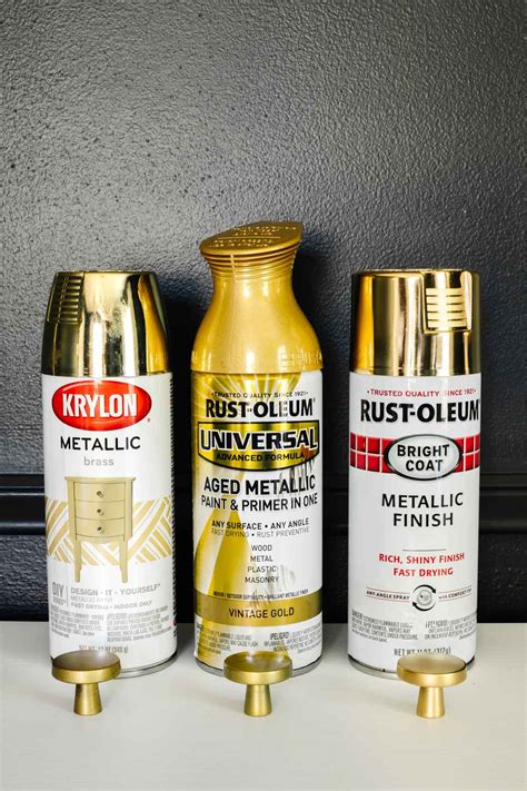 best gold spray paint brands.